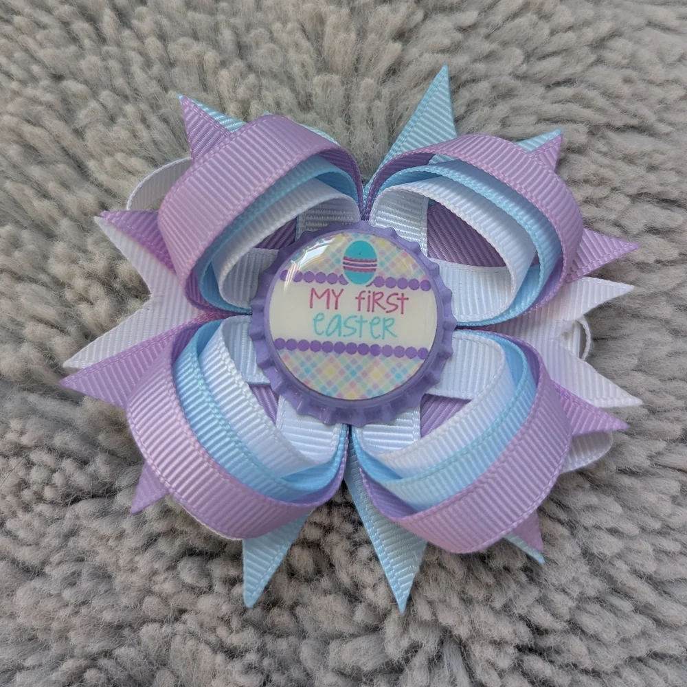 My First Easter Boutique Hair Bow Clip